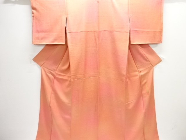 JAPANESE KIMONO / IROMUJI / UNUSED / PLANT DYES / WOVEN ABSTRACT STRIPE